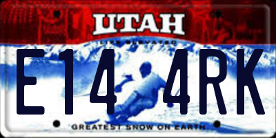 UT license plate E144RK