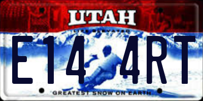 UT license plate E144RT