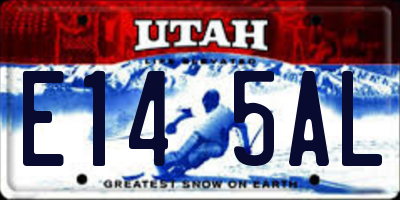 UT license plate E145AL