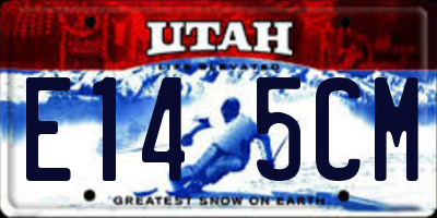 UT license plate E145CM