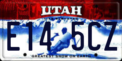 UT license plate E145CZ