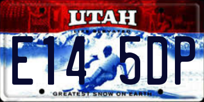UT license plate E145DP