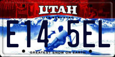 UT license plate E145EL