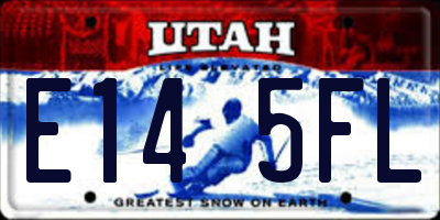 UT license plate E145FL
