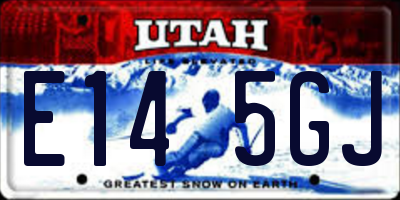 UT license plate E145GJ