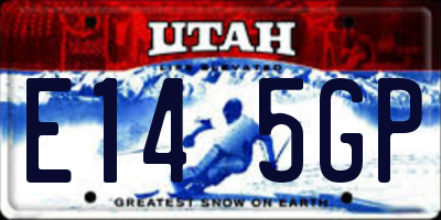 UT license plate E145GP