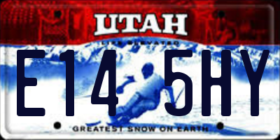UT license plate E145HY