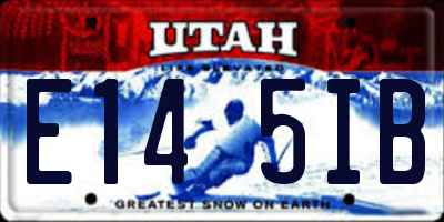 UT license plate E145IB