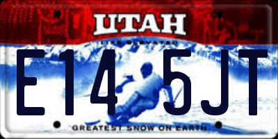 UT license plate E145JT