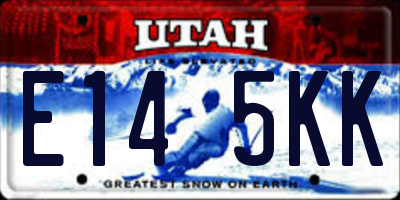 UT license plate E145KK