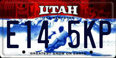 UT license plate E145KP