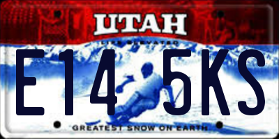 UT license plate E145KS