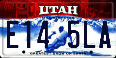UT license plate E145LA