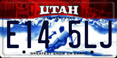 UT license plate E145LJ
