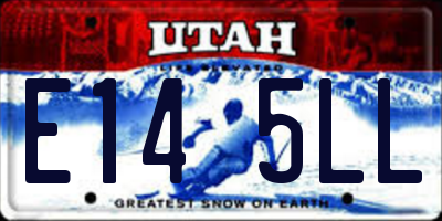 UT license plate E145LL