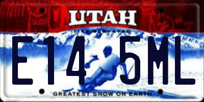 UT license plate E145ML