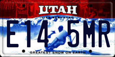 UT license plate E145MR