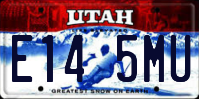 UT license plate E145MU