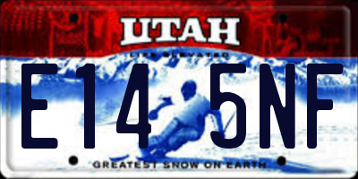 UT license plate E145NF