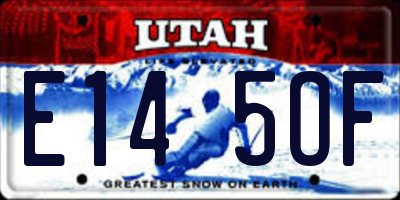 UT license plate E145OF