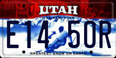 UT license plate E145OR