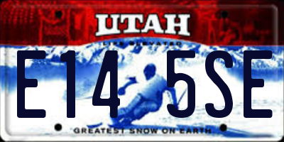 UT license plate E145SE