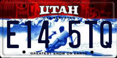 UT license plate E145TQ