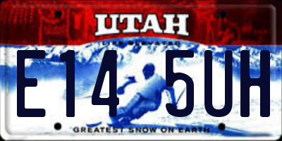 UT license plate E145UH