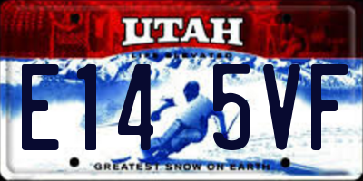 UT license plate E145VF