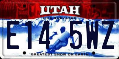 UT license plate E145WZ