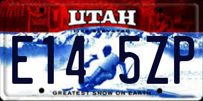 UT license plate E145ZP