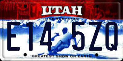 UT license plate E145ZQ