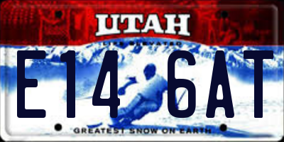 UT license plate E146AT
