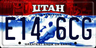 UT license plate E146CG
