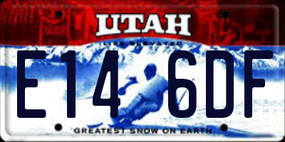 UT license plate E146DF