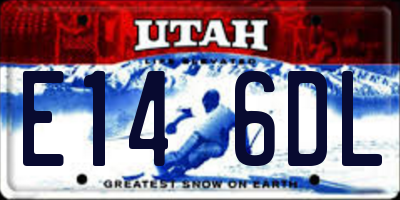 UT license plate E146DL