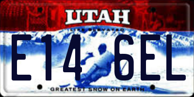 UT license plate E146EL