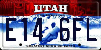 UT license plate E146FL