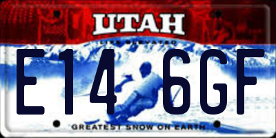 UT license plate E146GF