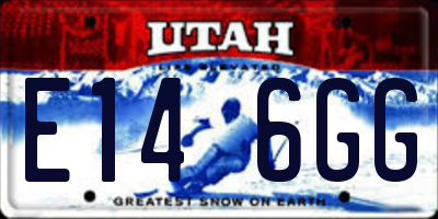UT license plate E146GG