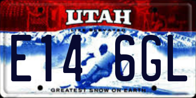 UT license plate E146GL
