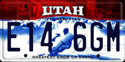 UT license plate E146GM