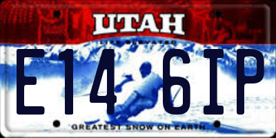 UT license plate E146IP