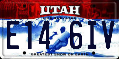 UT license plate E146IV