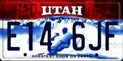 UT license plate E146JF