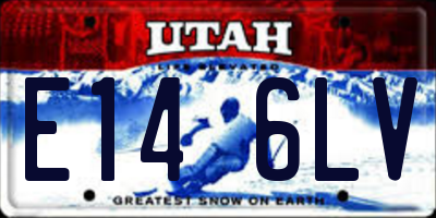 UT license plate E146LV
