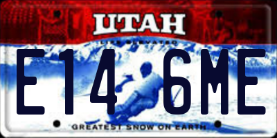 UT license plate E146ME