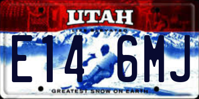 UT license plate E146MJ