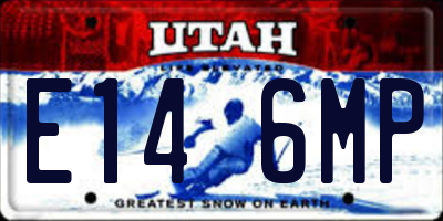 UT license plate E146MP