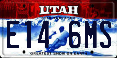 UT license plate E146MS